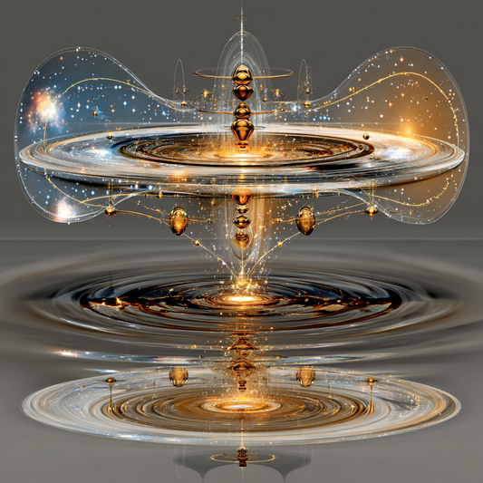 Raumzeitfluss - Horizontal, vierte Ebene von links nach recchts